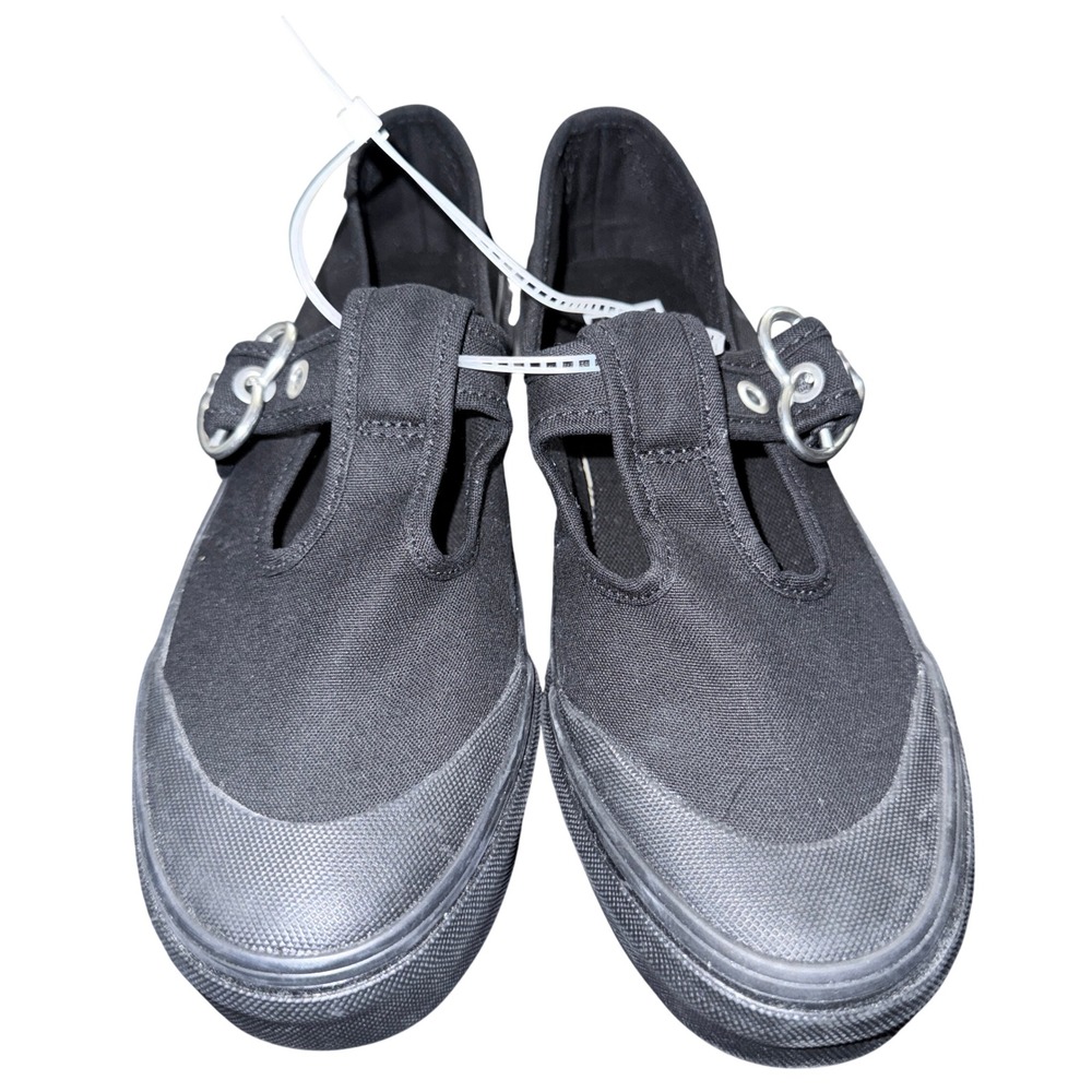 Vans Style 93 Black Mary Jane Sneakers Heart Buckle VN0A3XTJBKA Women's Sz 7 NEW - Picture 2 of 14
